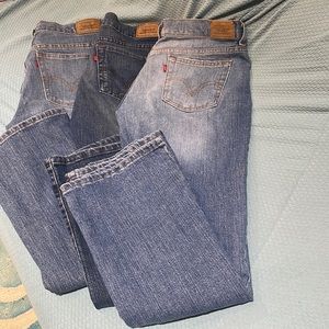 THREE Pair Of Women’s Levi’s 515 Bootcut Jeans Size 8 Short!
